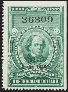Sale 1149, Lot 377, Green Stock Transfer: 1948-1952 Ovpts.