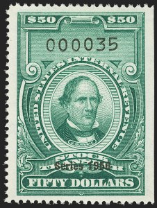 Sale 1149, Lot 381, Green Stock Transfer: 1948-1952 Ovpts.