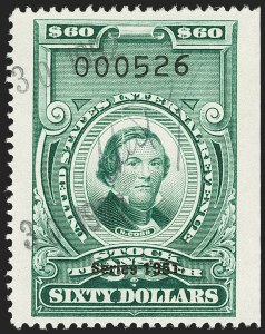 Sale 1149, Lot 385, Green Stock Transfer: 1948-1952 Ovpts.