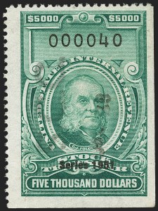 Sale 1149, Lot 388, Green Stock Transfer: 1948-1952 Ovpts.