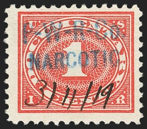 Sale 1149, Lot 406, Narcotic Tax