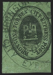 Sale 1150, Lot 1316, Local Posts and Independent Mails: American Letter thru Penny Express Co.