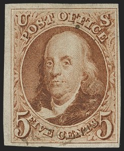 Sale 1150, Lot 531, 1875 Reproduction of 1847 Issue (Scott 3-4)