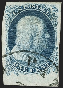 Sale 1150, Lot 542, 1c 1851-56 Issue (Scott 5-9)