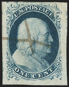Sale 1150, Lot 556, 1c 1851-56 Issue (Scott 5-9)