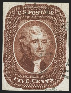 Sale 1150, Lot 571, 3c-5c 1851-56 Issue (Scott 11-12)