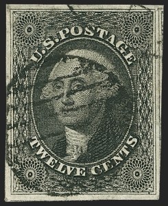 Sale 1150, Lot 587, 10c-12c 1851-56 Issue (Scott 13-17)