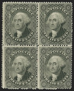 Sale 1150, Lot 620, 10c-90c 1857-60 Issue (Scott 31-39)