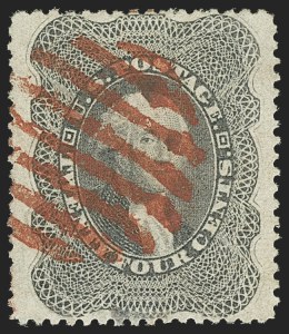 Sale 1150, Lot 625, 10c-90c 1857-60 Issue (Scott 31-39)