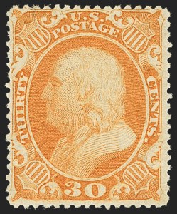 Sale 1150, Lot 626, 10c-90c 1857-60 Issue (Scott 31-39)