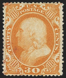 Sale 1150, Lot 628, 10c-90c 1857-60 Issue (Scott 31-39)