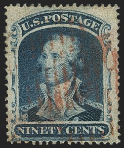 Sale 1150, Lot 632, 10c-90c 1857-60 Issue (Scott 31-39)