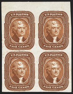 Sale 1150, Lot 636, 1875 Reprint of 1857-60 Issue (Scott 40-47)