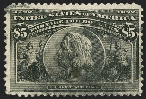 Sale 1150, Lot 832, 1893 Columbian Issue (Scott 230-245), 1c-$5.00 Columbian (230-245) Sale 1150, Lot 832, 1893 Columbian Issue (Scott 230-245)