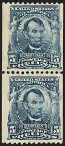 Sale 1150, Lot 974, 1908 First Government Coil Rarities (Scott 316-322)