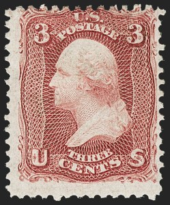 Sale 1156, Lot 3348, 1861-66 Issue (Scott 56-78), 3c Lake (66) Sale 1156, Lot 3348, 1861-66 Issue (Scott 56-78)