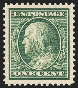 Sale 1156, Lot 3538, 1910-13 Washington-Franklin Issue (Scott 374-396)