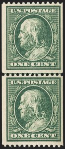 Sale 1156, Lot 3554, 1910-13 Washington-Franklin Issue (Scott 374-396)