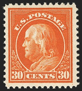 Sale 1156, Lot 3587, 1912-14 Washington-Franklin Issues (Scott 405-423)