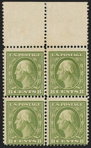 Sale 1159, Lot 233, 1908-10 Washington-Franklins and Bluish Paper Issues (Scott 331-363)
