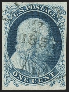 Sale 1159, Lot 37, 1851-56 Issue (Scott 5-17)