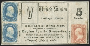 Sale 1159, Lot 86, 1861-66 Issue (Scott 56-78)