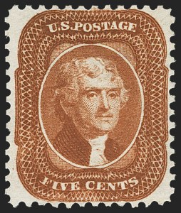 Sale 1162, Lot 117, 1875 Reprint of 1857-60 Issue (Scott 40-47)