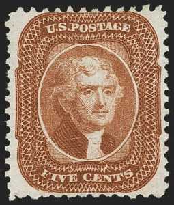 Sale 1162, Lot 118, 1875 Reprint of 1857-60 Issue (Scott 40-47)