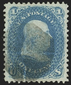 Sale 1162, Lot 182, 1867-68 Grilled Issue (Scott 79-101)