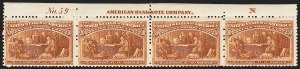 Sale 1162, Lot 327, 1893 Columbian Issue (Scott 230-245)