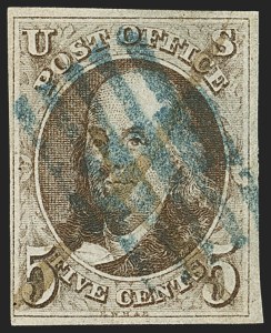 Sale 1162, Lot 34, 1847 Issue (Scott 1-2)
