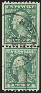 Sale 1162, Lot 509, 1912-15 Washington-Franklin Issues (Scott 405-461)
