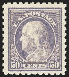 Sale 1162, Lot 530, 1916-17 Issues (Scott 462-480), 50c Light Violet (477) Sale 1162, Lot 530, 1916-17 Issues (Scott 462-480)
