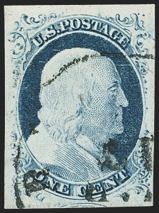 Sale Number 1162, Lot Number 58, 1851-56 Issue (Scott 5-17) Sale Number 1162, Lot Number 58, 1851-56 Issue (Scott 5-17)