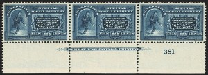 Sale 1162, Lot 663, Special Delivery, Registration (E, F)