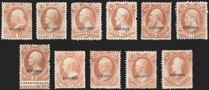 Sale 1162, Lot 721, Official Special Printings (O)