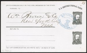 Sale 1162, Lot 778, Postal Stationery (U, UX)