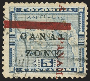 Sale 1162, Lot 843, U.S. Possessions - Canal Zone