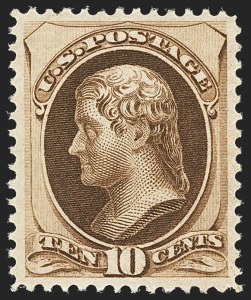 Sale 1163, Lot 126, 1873-75 Continental Bank Note Co. Issue (Scott 156-166, 178-179)