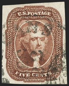 Sale Number 1163, Lot Number 13, 1851-56 Issue (Scott 7-17)