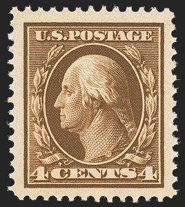 Sale 1163, Lot 284, 1910-13 Washington-Franklin Issue (Scott 374-396)
