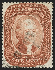 Sale Number 1163, Lot Number 29, 1857-60 Issue (Scott 19-39) Sale Number 1163, Lot Number 29, 1857-60 Issue (Scott 19-39)