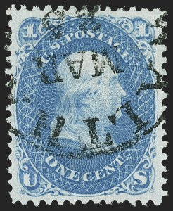 Sale 1163, Lot 71, 1867-68 Grilled Issue (Scott 79-101)