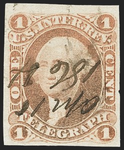 Sale 1166, Lot 1275, Revenues: First Issue (R1-R74)