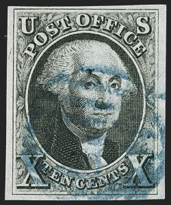 Sale 1166, Lot 575, 10c 1847 Issue (Scott 2)