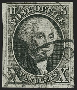 Sale 1166, Lot 577, 10c 1847 Issue (Scott 2)