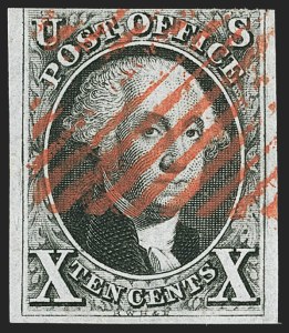 Sale 1166, Lot 581, 10c 1847 Issue (Scott 2)