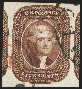 Sale 1166, Lot 604, 5c-12c 1851-56 Issue (Scott 12-17)