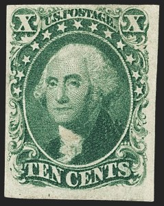 Sale 1166, Lot 608, 5c-12c 1851-56 Issue (Scott 12-17)