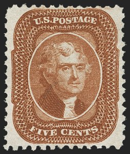 Sale 1166, Lot 656, 1875 Reprint of 1857-60 Issue (Scott 40-47)